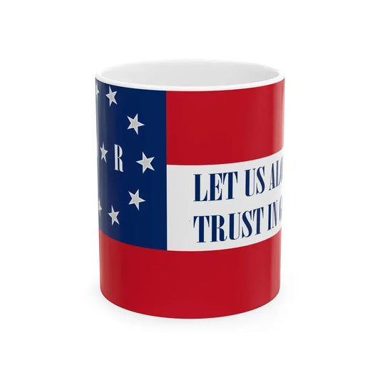 Flag of the Sixth Louisiana Regiment (United States) White Coffee Mug 11oz - Go Mug Yourself
