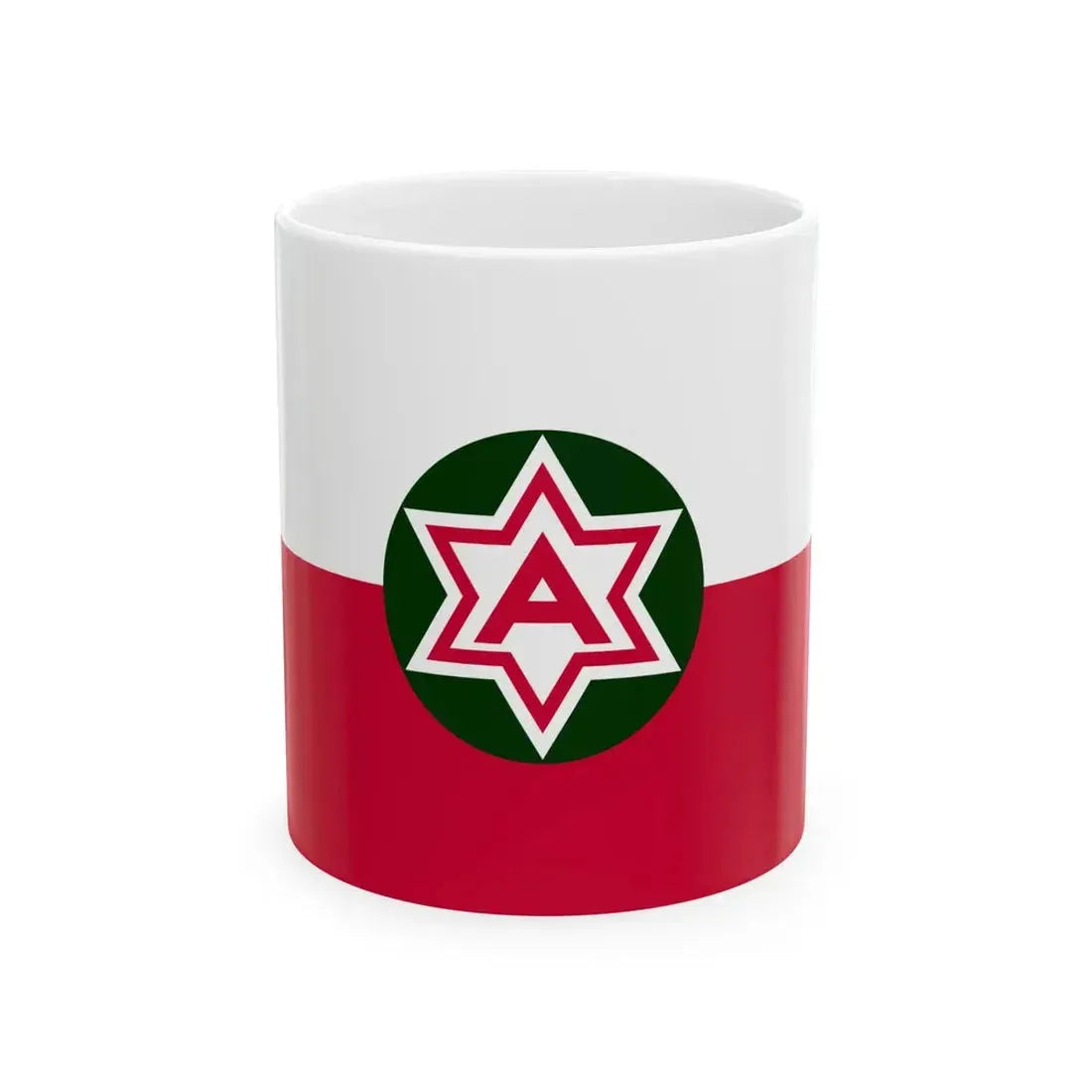 Flag of the Sixth United States Army (United States) White Coffee Mug 11oz - Go Mug Yourself