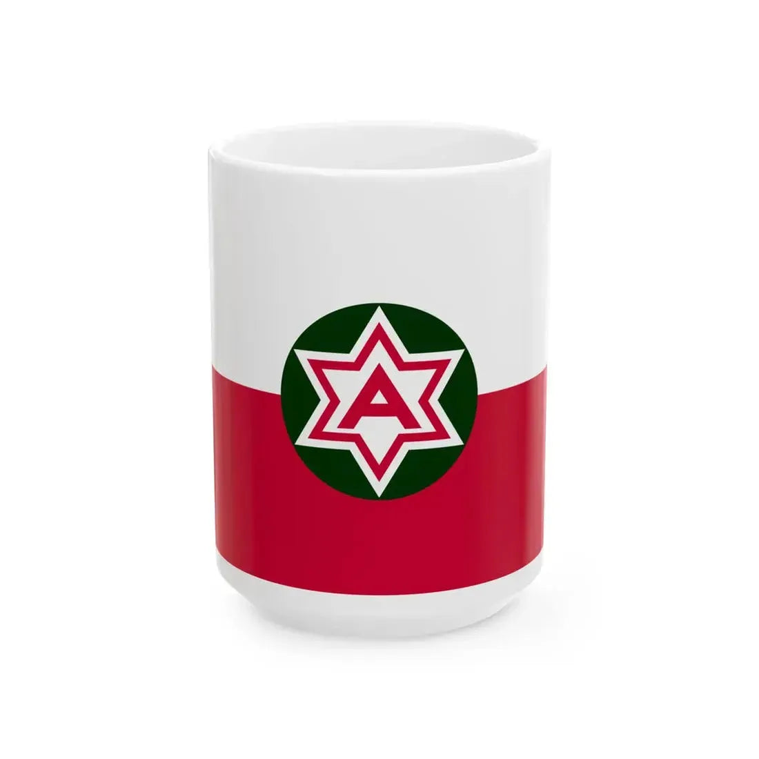 Flag of the Sixth United States Army (United States) White Coffee Mug 15oz - Go Mug Yourself