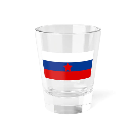 Flag of the Slovene Partisans (Slovenia) Shot Glass 1.5oz 1.5oz - Go Mug Yourself