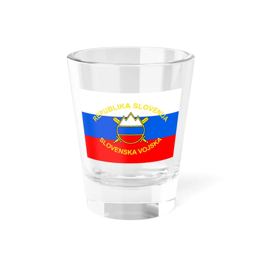 Flag of the Slovenian Armed Forces (Slovenia) Shot Glass 1.5oz 1.5oz - Go Mug Yourself