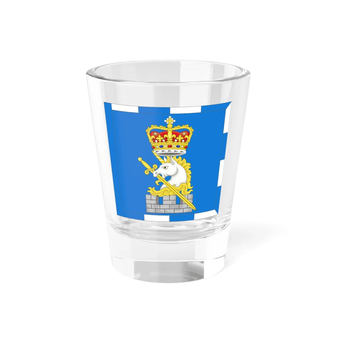 Flag of the Snawdoun Herald of Arms (Scotland) Shot Glass 1.5oz 1.5oz - Go Mug Yourself
