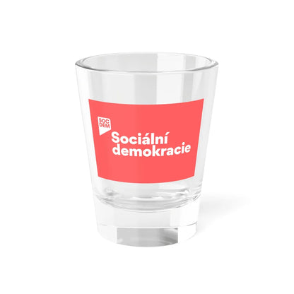 Flag of the Social Democracy Czech Republic (Czech Republic) Shot Glass 1.5oz 1.5oz - Go Mug Yourself