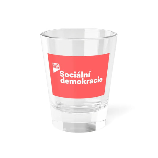 Flag of the Social Democracy Czech Republic (Czech Republic) Shot Glass 1.5oz 1.5oz - Go Mug Yourself