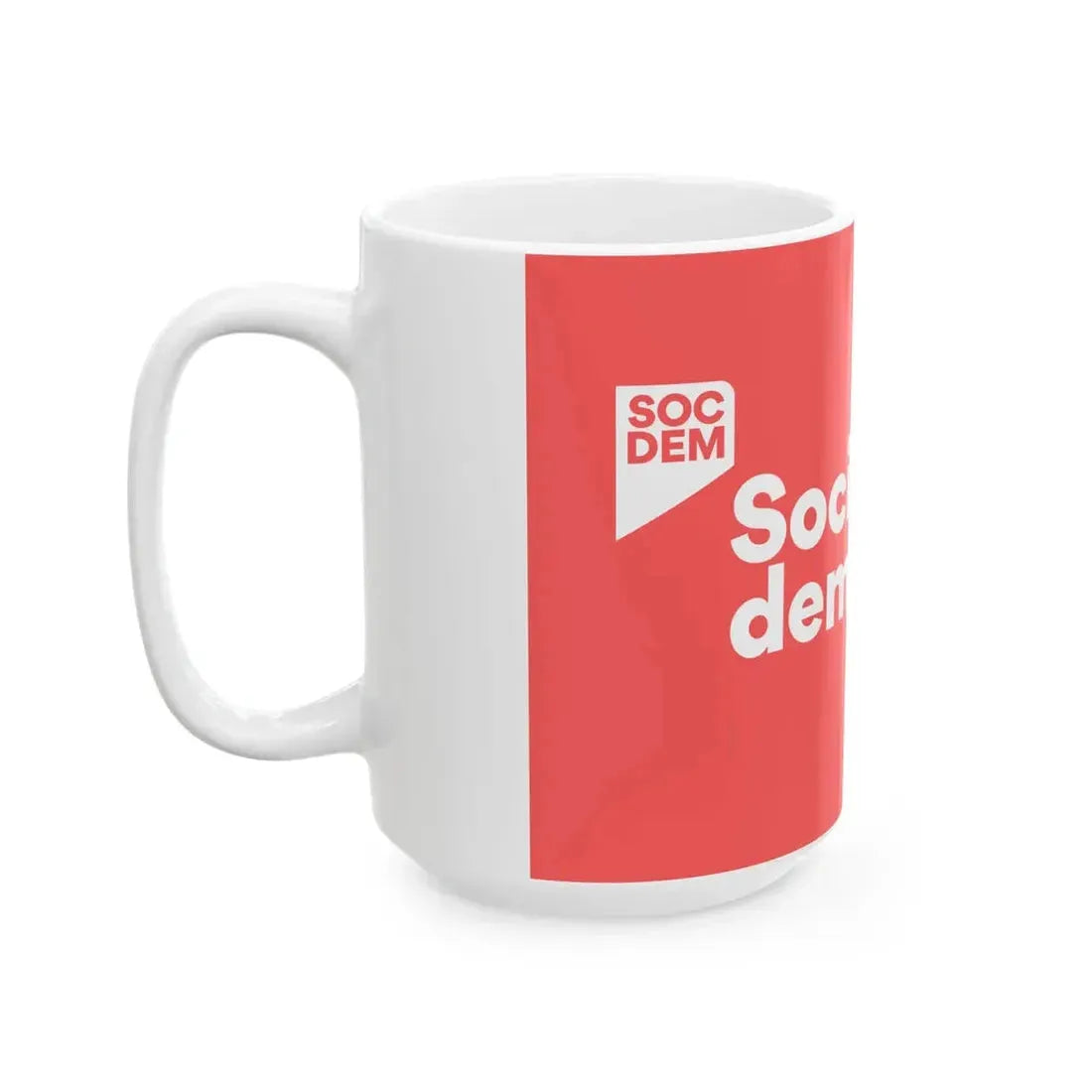 Flag of the Social Democracy Czech Republic (Czech Republic) White Coffee Mug - Go Mug Yourself