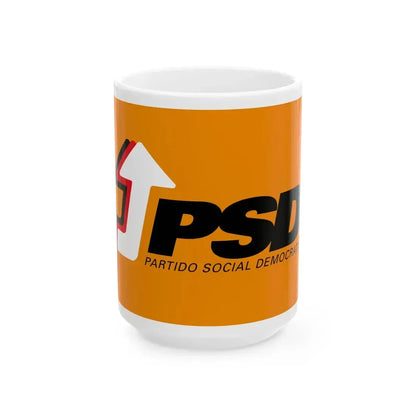 Flag of the Social Democratic Party Portugal (Portugal) White Coffee Mug 15oz - Go Mug Yourself