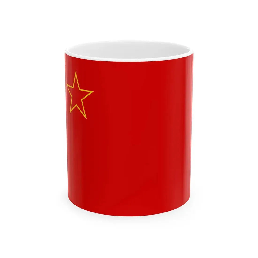 Flag of the Socialist Republic of Macedonia 1963-1991 3-2 (North Macedonia) White Coffee Mug 11oz - Go Mug Yourself
