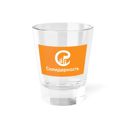 Flag of the Solidarnost (Russia) Shot Glass 1.5oz 1.5oz - Go Mug Yourself