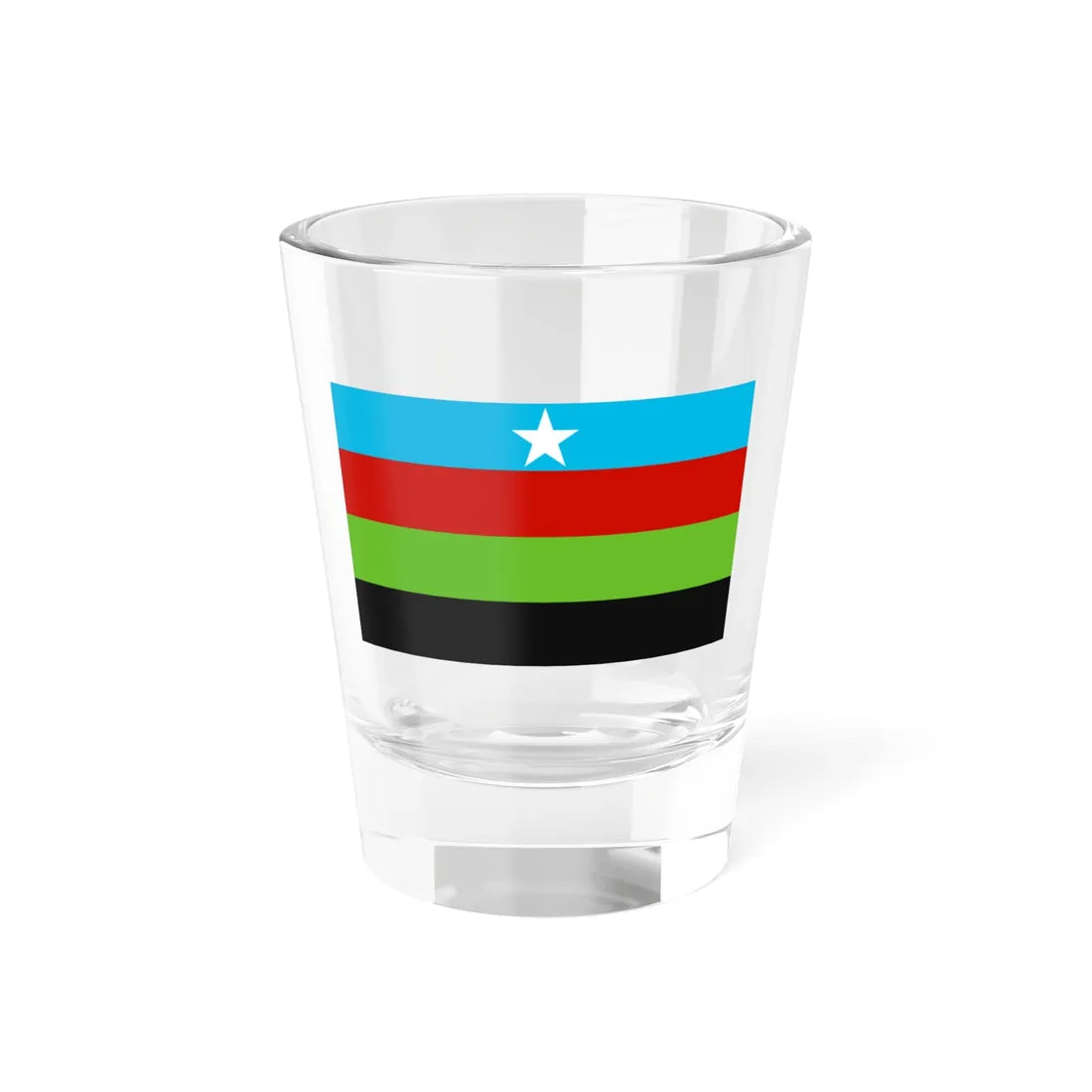 Flag of the Somali Bantu Liberation Movement (Mali) Shot Glass 1.5oz 1.5oz - Go Mug Yourself