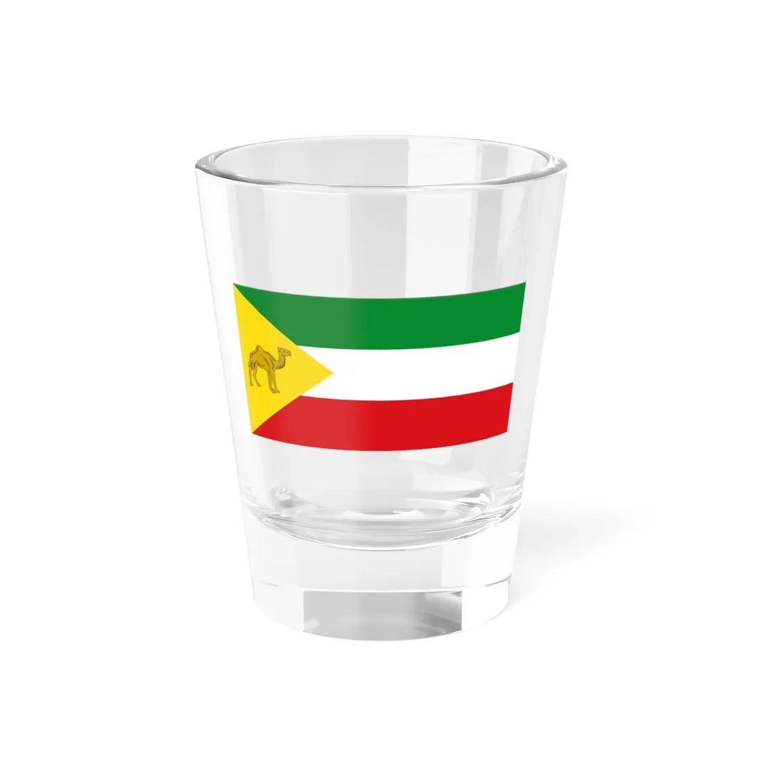 Flag of the Somali Region 2008-2018 (Ethiopia) Shot Glass 1.5oz 1.5oz - Go Mug Yourself