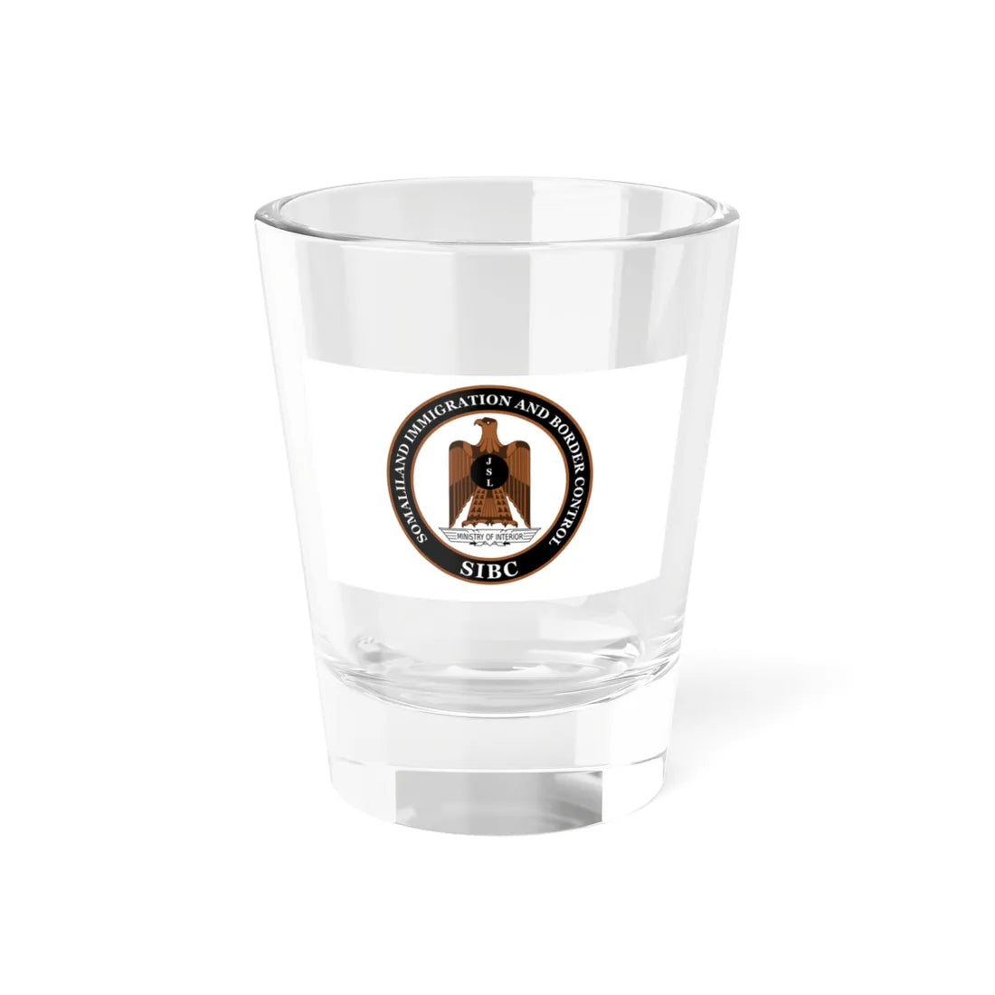 Flag of the Somaliland Immigration and Border Control (Mali) Shot Glass 1.5oz 1.5oz - Go Mug Yourself