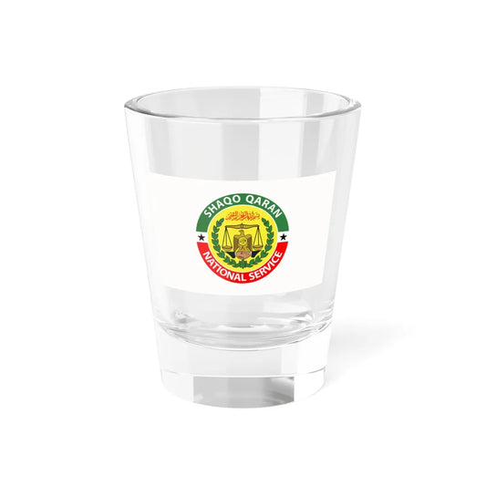 Flag of the Somaliland National Service (Mali) Shot Glass 1.5oz 1.5oz - Go Mug Yourself