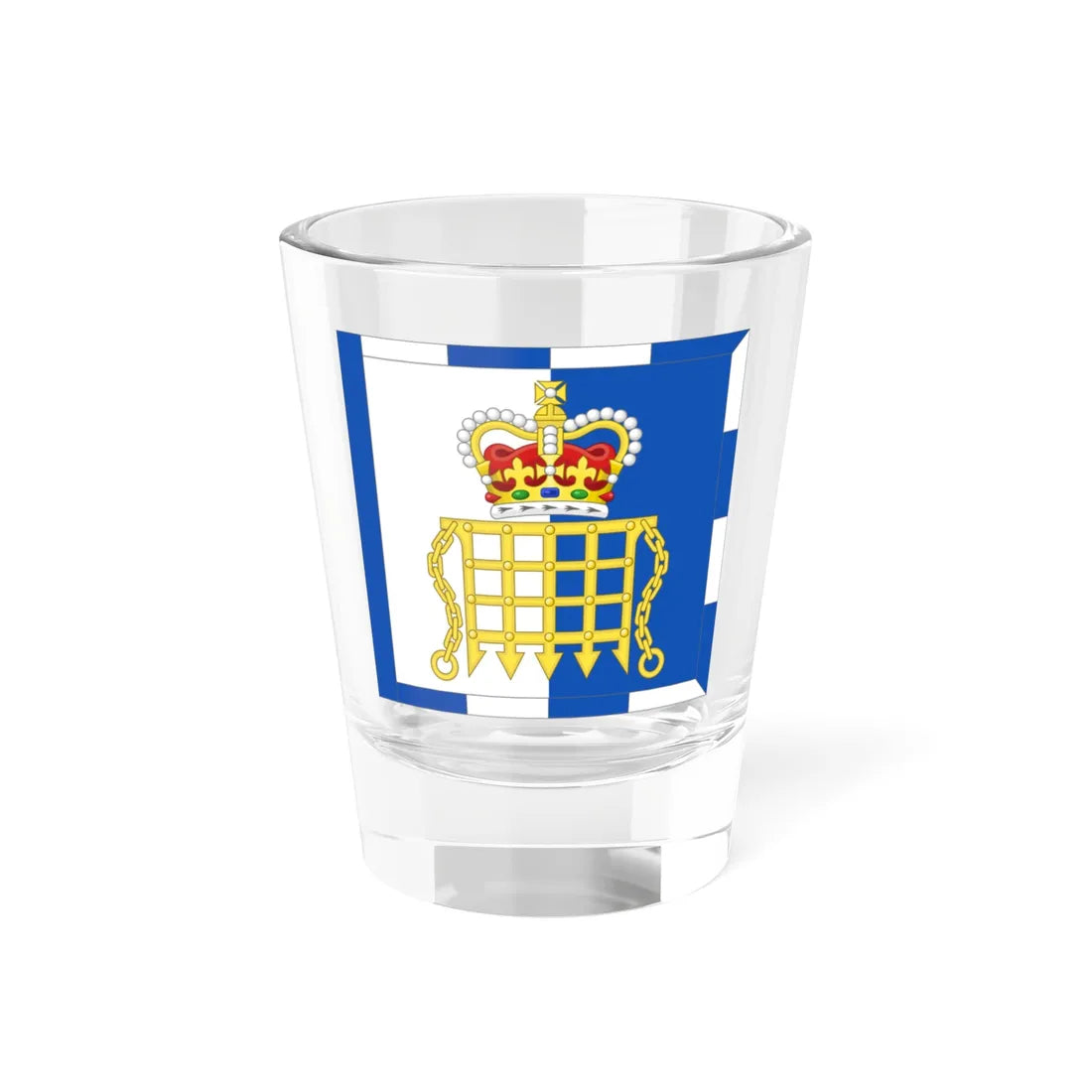 Flag of the Somerset Herald of Arms (United Kingdom) Shot Glass 1.5oz 1.5oz - Go Mug Yourself