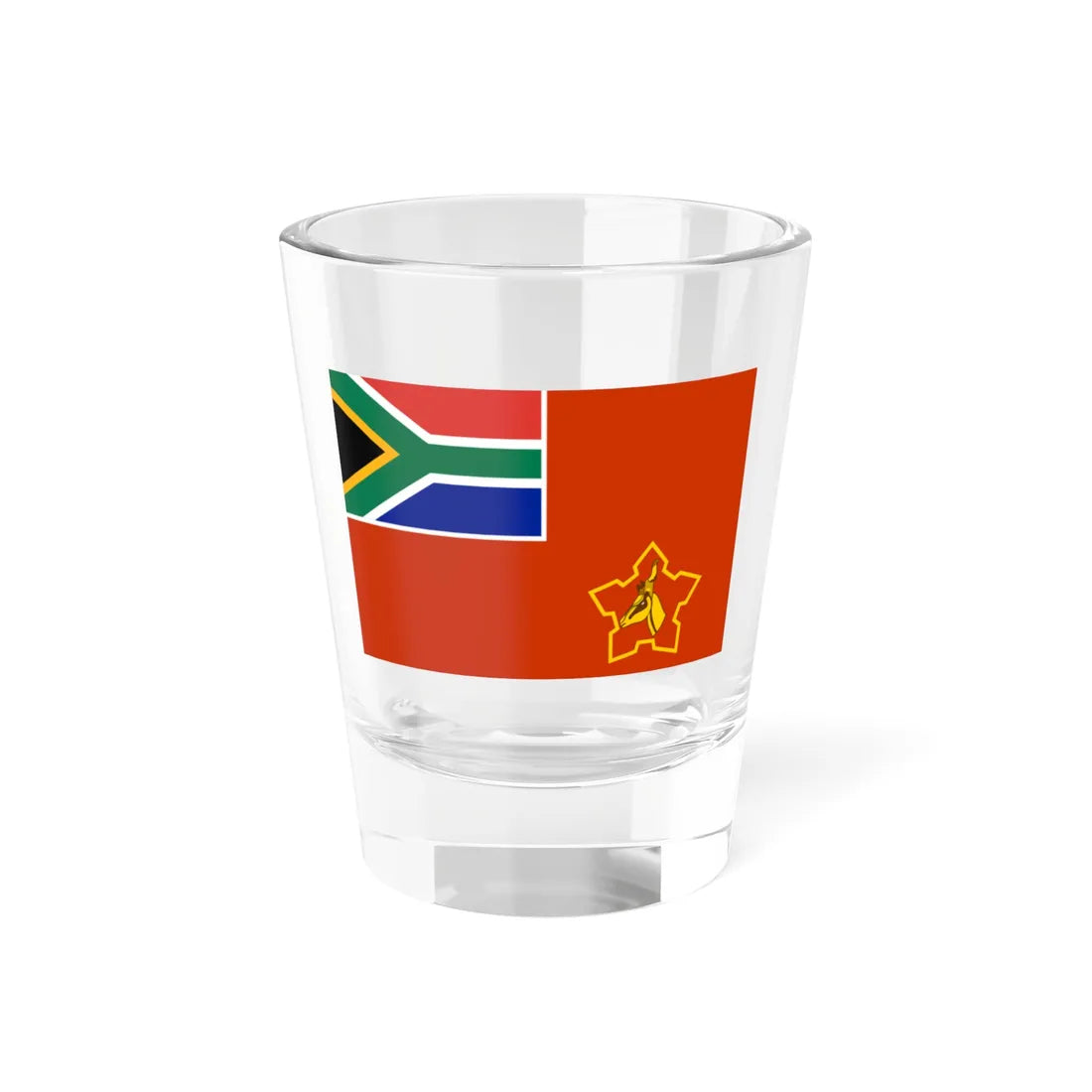 Flag of the South African Army 1994-2002 (South Africa) Shot Glass 1.5oz 1.5oz - Go Mug Yourself