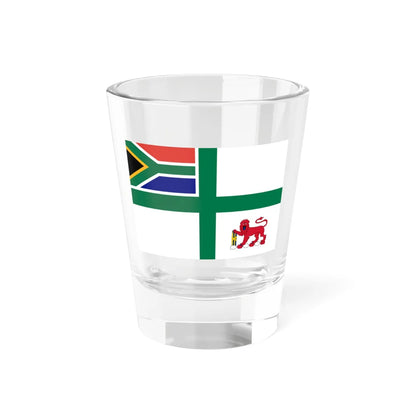 Flag of the South African Navy 1998 (South Africa) Shot Glass 1.5oz 1.5oz - Go Mug Yourself