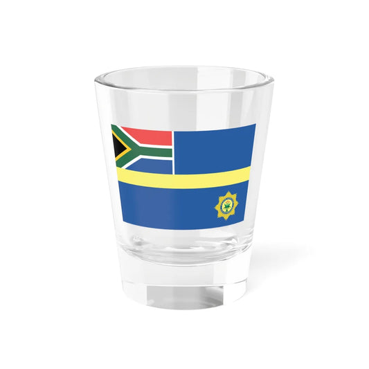 Flag of the South African Police Service (South Africa) Shot Glass 1.5oz 1.5oz - Go Mug Yourself