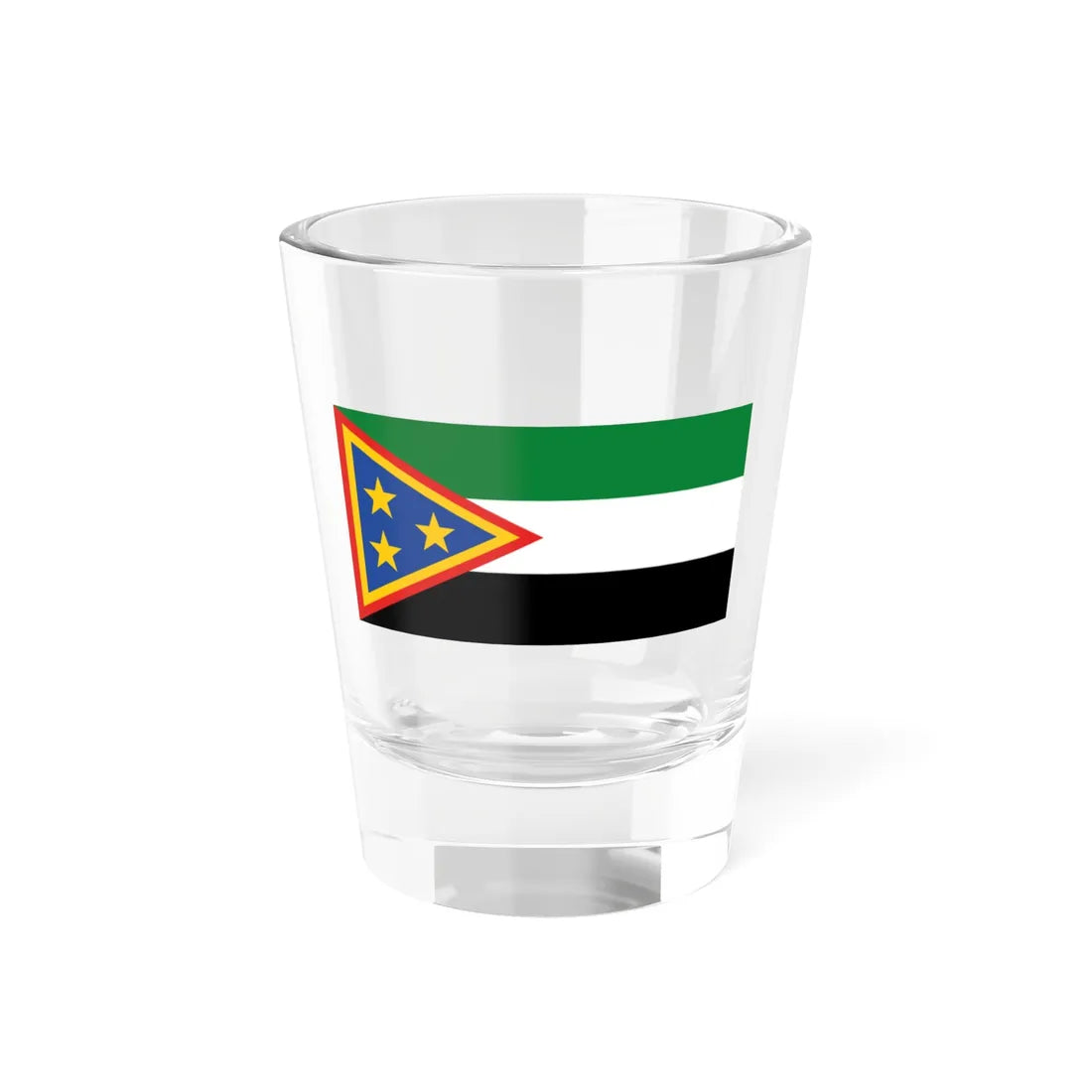 Flag of the South Kordofan Independence Movement (Sudan) Shot Glass 1.5oz 1.5oz - Go Mug Yourself