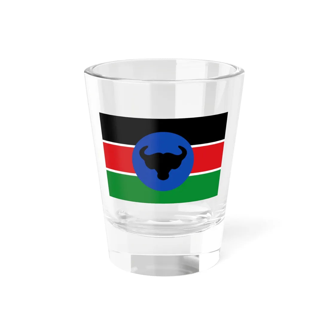 Flag of the South Sudan Liberation Movement (South Sudan) Shot Glass 1.5oz 1.5oz - Go Mug Yourself