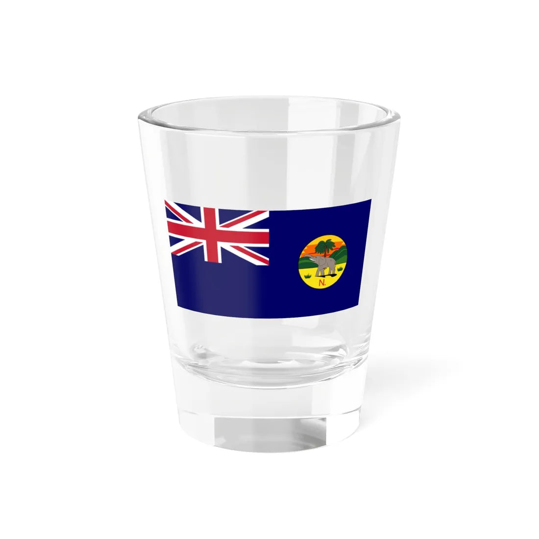 Flag of the Southern Nigeria Protectorate 1906-1914 (Niger) Shot Glass 1.5oz 1.5oz - Go Mug Yourself