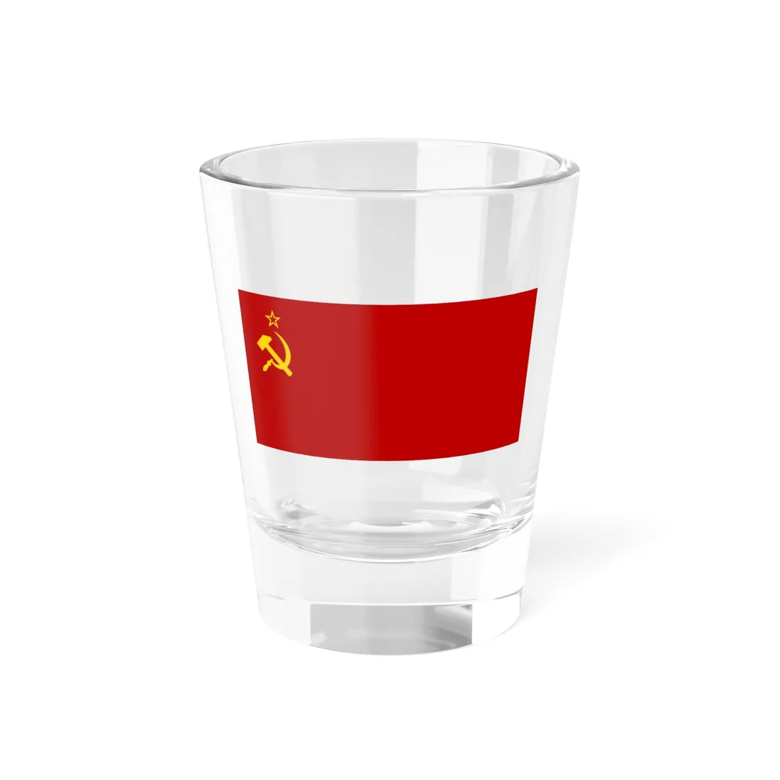Flag of the Soviet Union 1924-1936 (Soviet Union) Shot Glass 1.5oz 1.5oz - Go Mug Yourself
