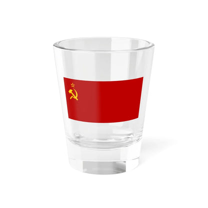 Flag of the Soviet Union 1924-1936 (Soviet Union) Shot Glass 1.5oz 1.5oz - Go Mug Yourself