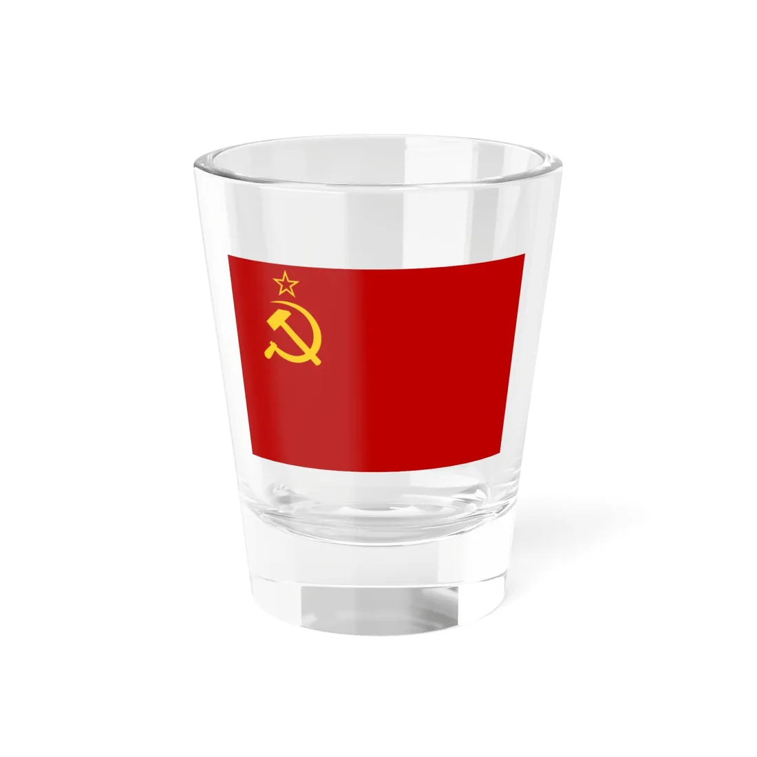 Flag of the Soviet Union 1936-1955 3-2 (Soviet Union) Shot Glass 1.5oz 1.5oz - Go Mug Yourself