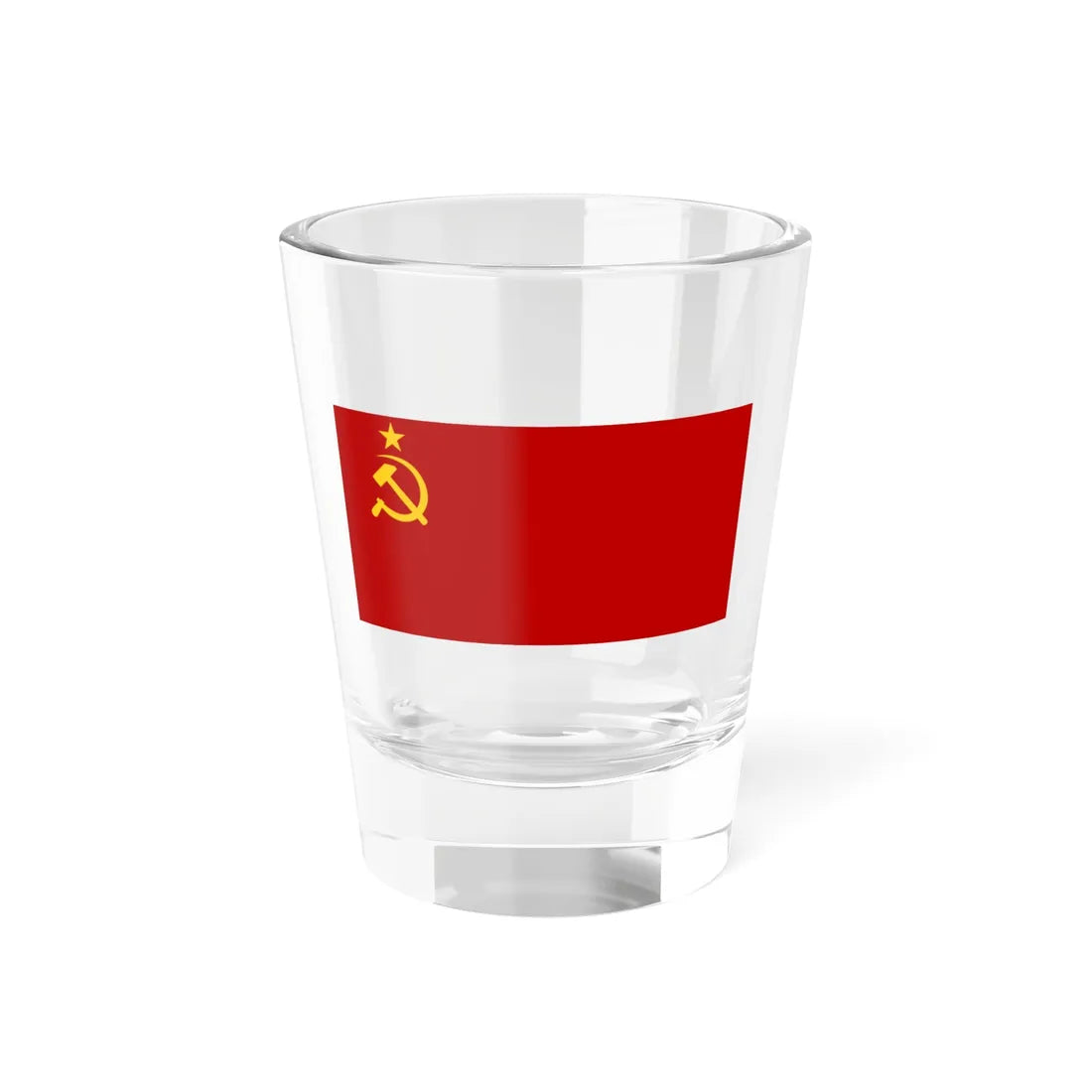 Flag of the Soviet Union 1936-1955 gold star (Soviet Union) Shot Glass 1.5oz 1.5oz - Go Mug Yourself