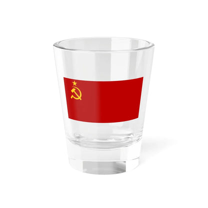 Flag of the Soviet Union 1936-1955 gold star (Soviet Union) Shot Glass 1.5oz 1.5oz - Go Mug Yourself