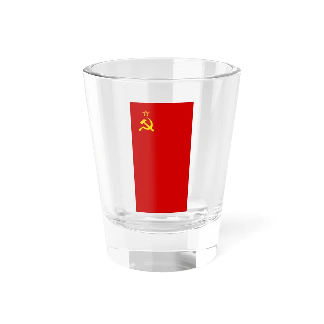 Flag of the Soviet Union vertical (Soviet Union) Shot Glass 1.5oz 1.5oz - Go Mug Yourself