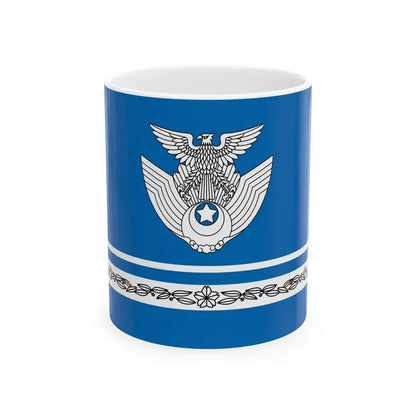 Flag of the Space Operations Squadron of JASDF (Japan) White Coffee Mug 11oz - Go Mug Yourself