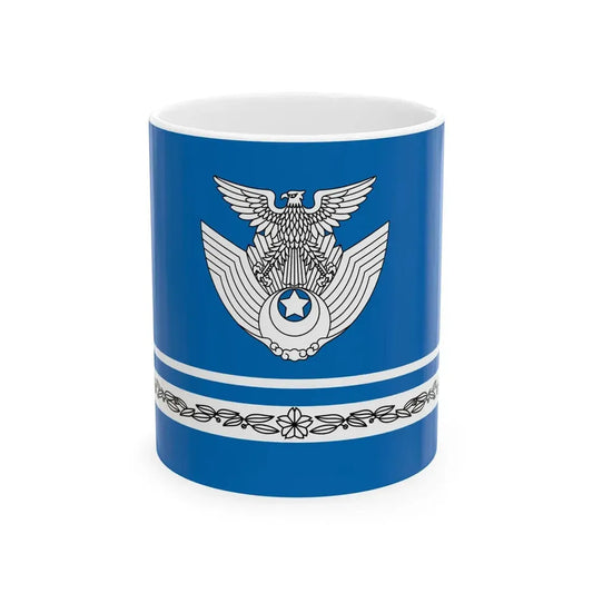 Flag of the Space Operations Squadron of JASDF (Japan) White Coffee Mug 11oz - Go Mug Yourself