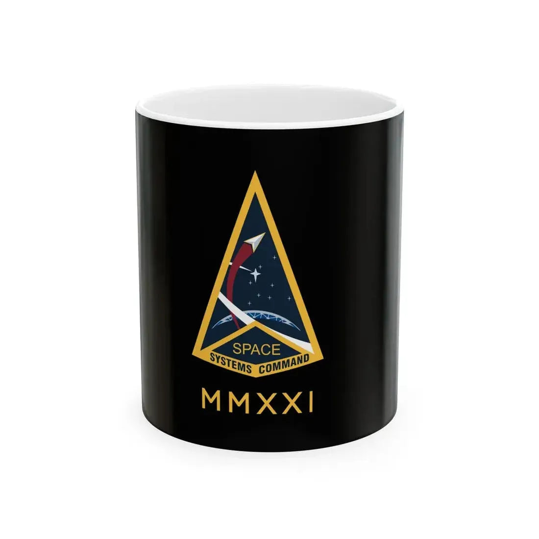 Flag of the Space Systems Command (United States) White Coffee Mug 11oz - Go Mug Yourself