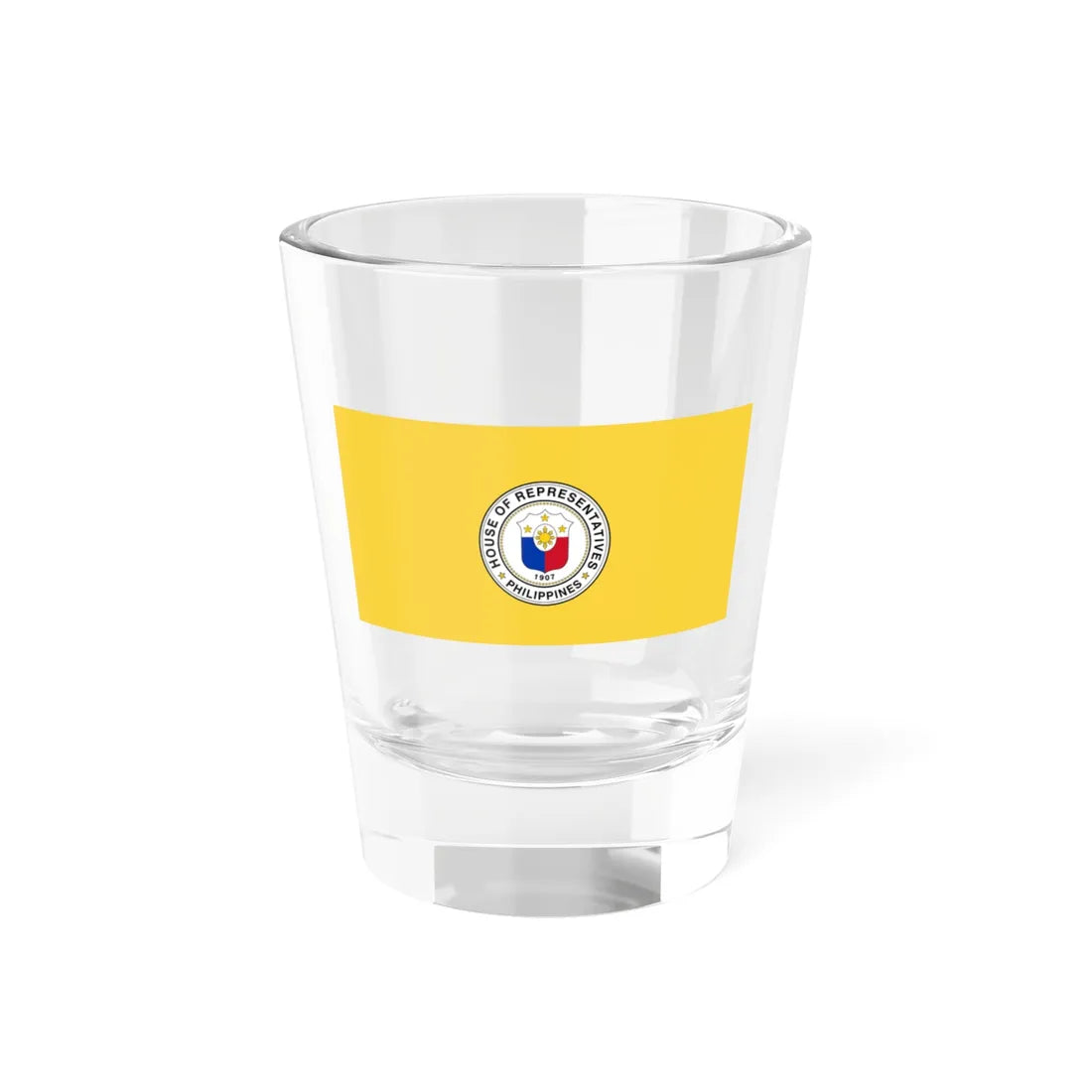 Flag of the Speaker of the House of Representatives of the Philippines (Philippines) Shot Glass 1.5oz 1.5oz - Go Mug Yourself