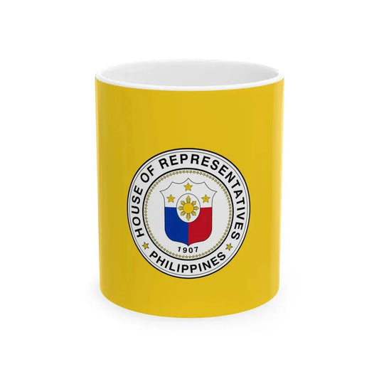 Flag of the Speaker of the House of Representatives of the Philippines (Philippines) White Coffee Mug 11oz - Go Mug Yourself