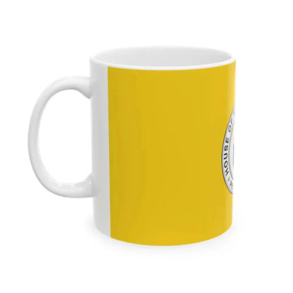 Flag of the Speaker of the House of Representatives of the Philippines (Philippines) White Coffee Mug - Go Mug Yourself