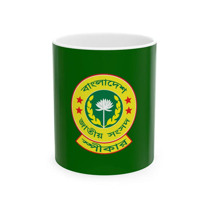 Flag of the Speaker of the Jatiya Sangsad (Bangladesh) White Coffee Mug 11oz - Go Mug Yourself
