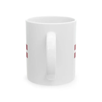 Flag of the Speaker of the Saeima of Latvia (Latvia) White Coffee Mug - Go Mug Yourself
