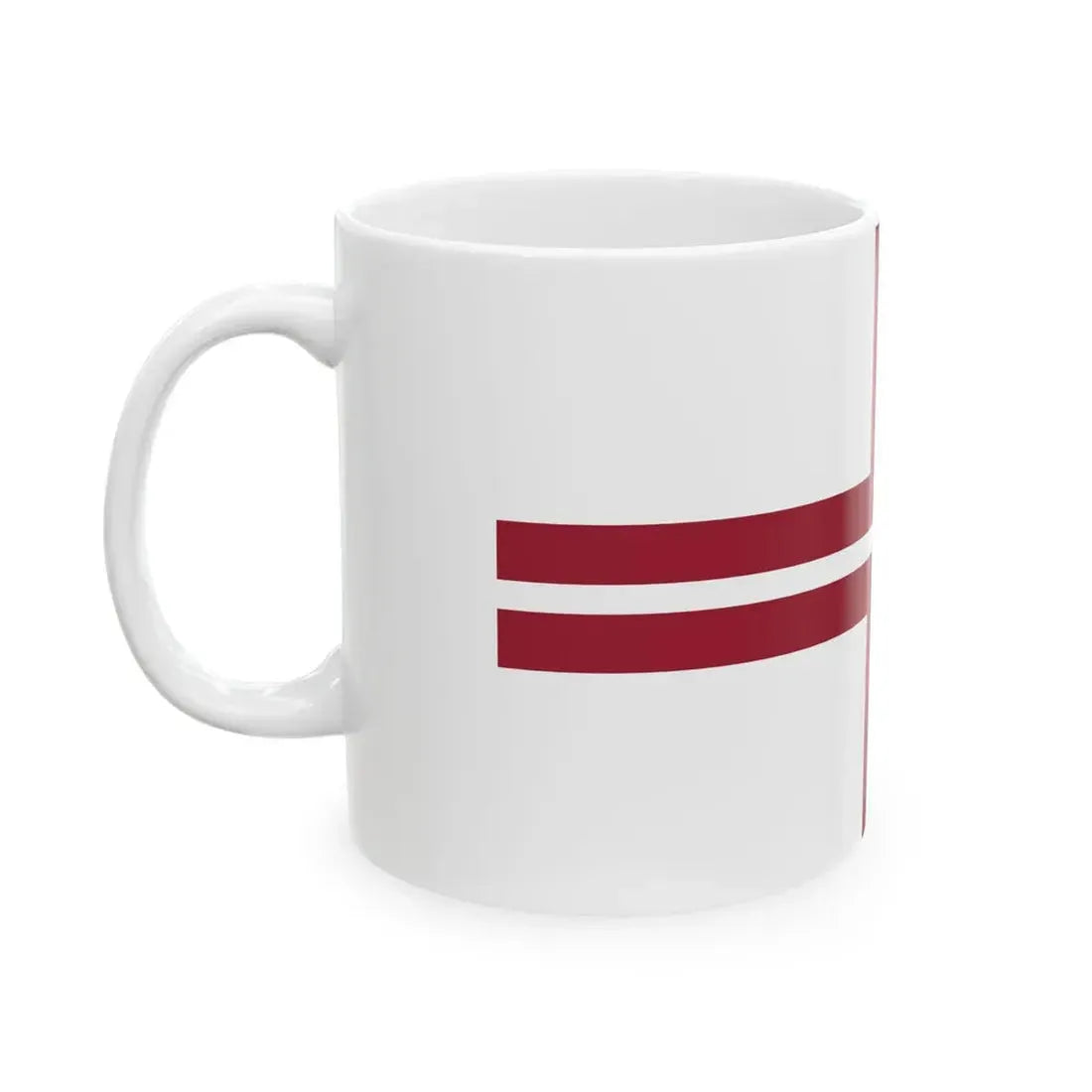 Flag of the Speaker of the Saeima of Latvia (Latvia) White Coffee Mug - Go Mug Yourself