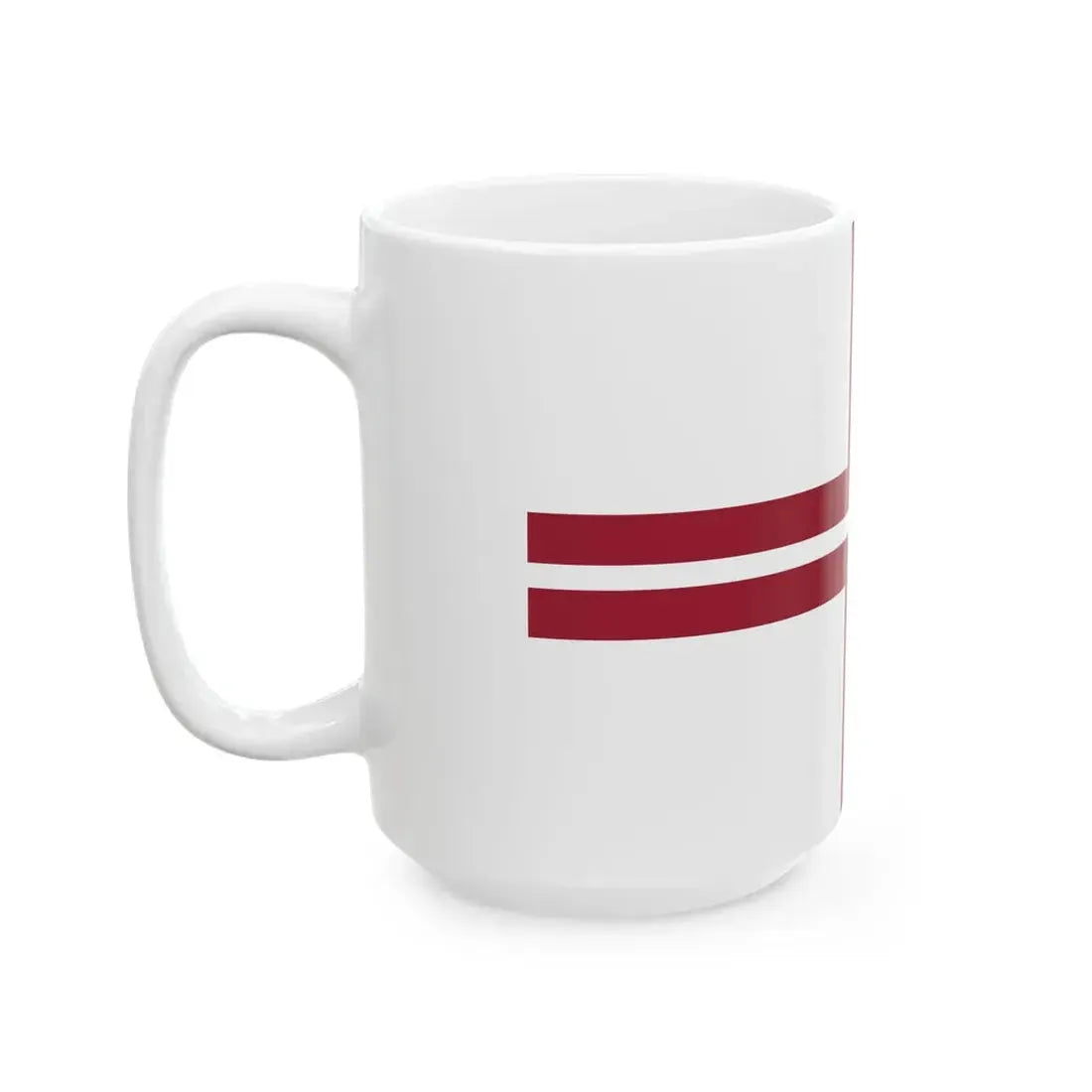Flag of the Speaker of the Saeima of Latvia (Latvia) White Coffee Mug - Go Mug Yourself