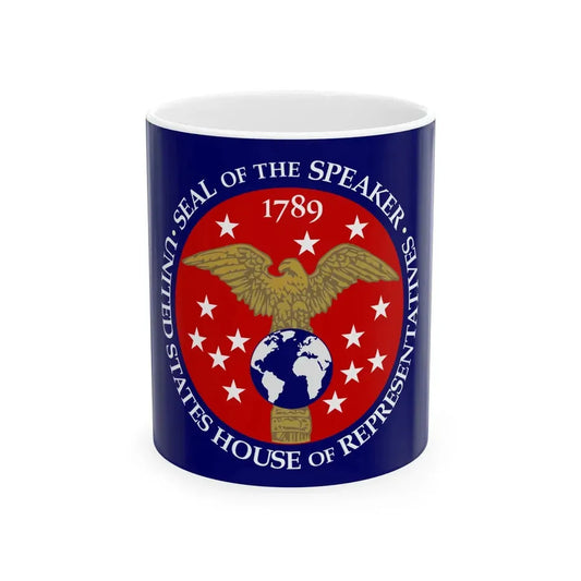 Flag of the Speaker of the United States House of Representatives (United States) White Coffee Mug 11oz - Go Mug Yourself