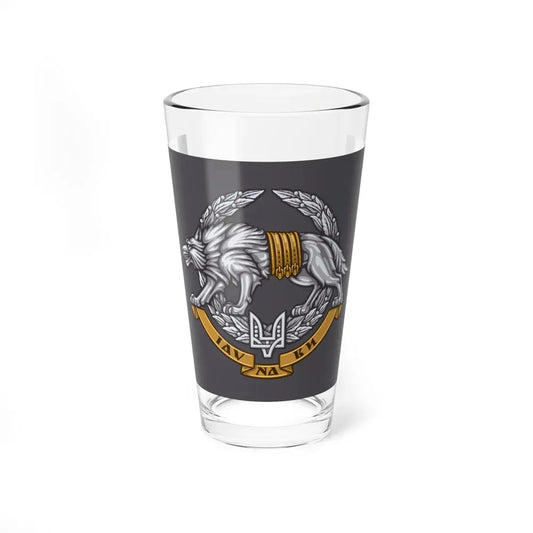 Flag of the Special Operations Forces of Ukraine (Ukraine) Pint Glass 16oz 16oz - Go Mug Yourself