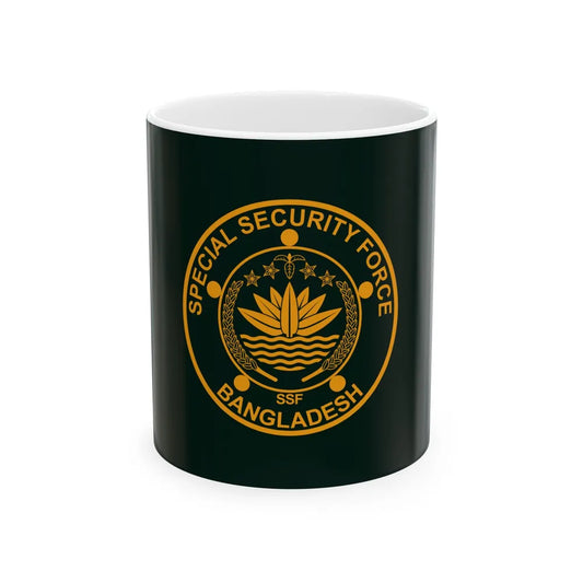 Flag of the Special Security Force SSF (Bangladesh) White Coffee Mug 11oz - Go Mug Yourself