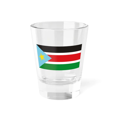Flag of the SPLA 1995 (South Sudan) Shot Glass 1.5oz 1.5oz - Go Mug Yourself