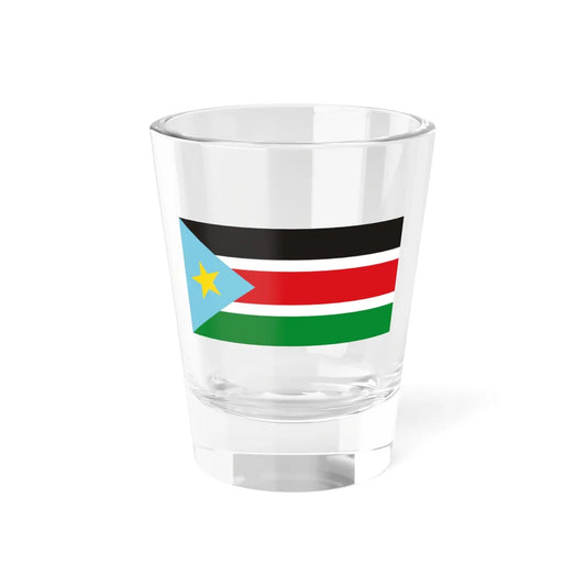 Flag of the SPLA 1995 (South Sudan) Shot Glass 1.5oz 1.5oz - Go Mug Yourself