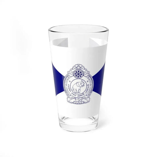 Flag of the Sri Lanka Police (Sri Lanka) Pint Glass 16oz 16oz - Go Mug Yourself