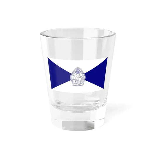 Flag of the Sri Lanka Police (Sri Lanka) Shot Glass 1.5oz 1.5oz - Go Mug Yourself