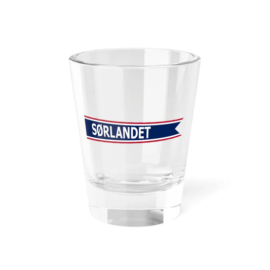 Flag of the Sørlandet (Norway) Shot Glass 1.5oz 1.5oz - Go Mug Yourself