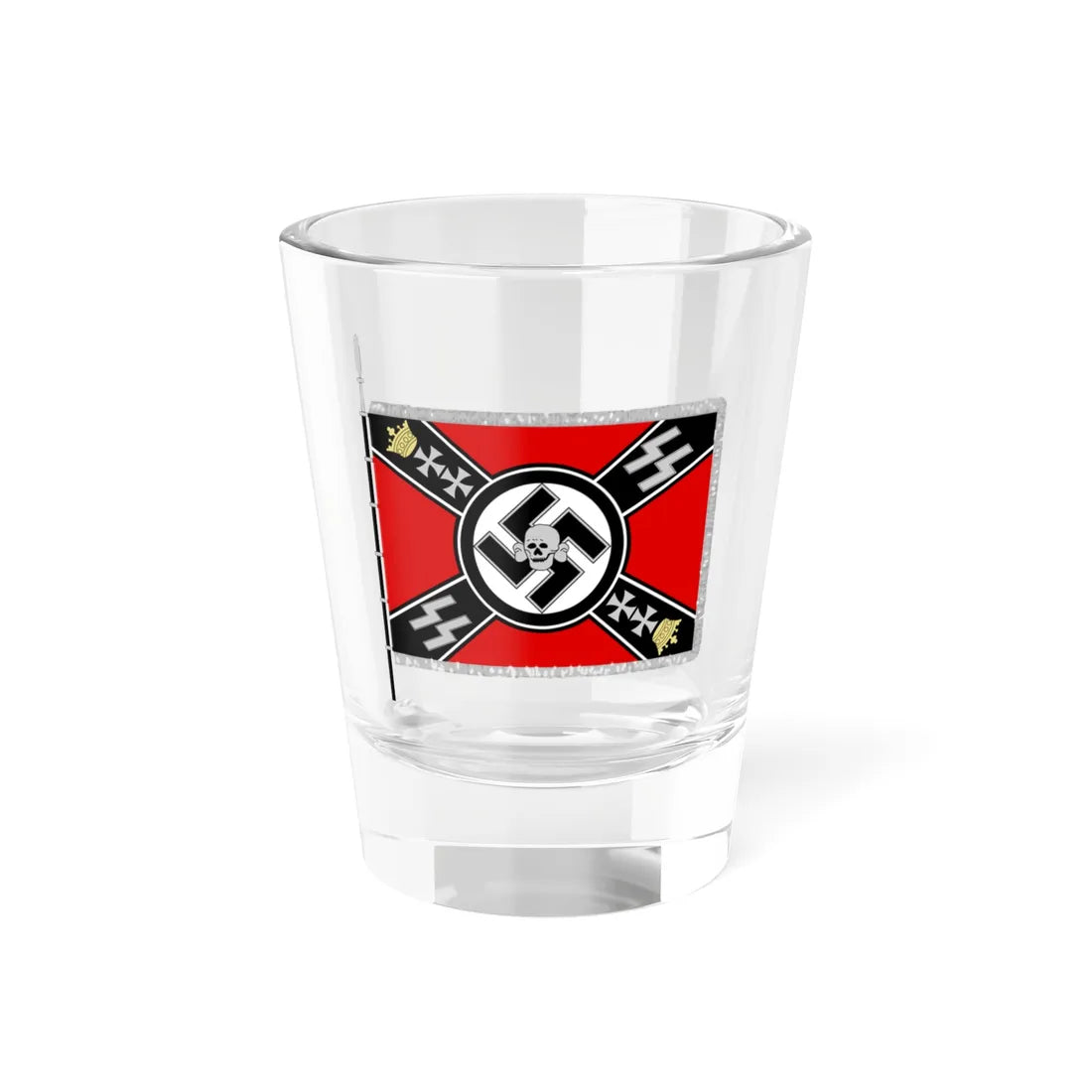 Flag of the SS Heimwehr Danzig (Germany) Shot Glass 1.5oz 1.5oz - Go Mug Yourself