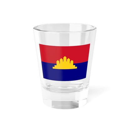 Flag of the State of Cambodia 1989-1993 (Cambodia) Shot Glass 1.5oz 1.5oz - Go Mug Yourself