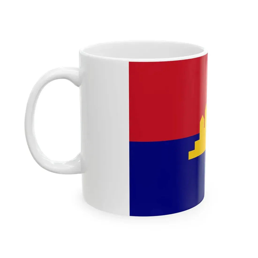 Flag of the State of Cambodia 1989-1993 (Cambodia) White Coffee Mug - Go Mug Yourself